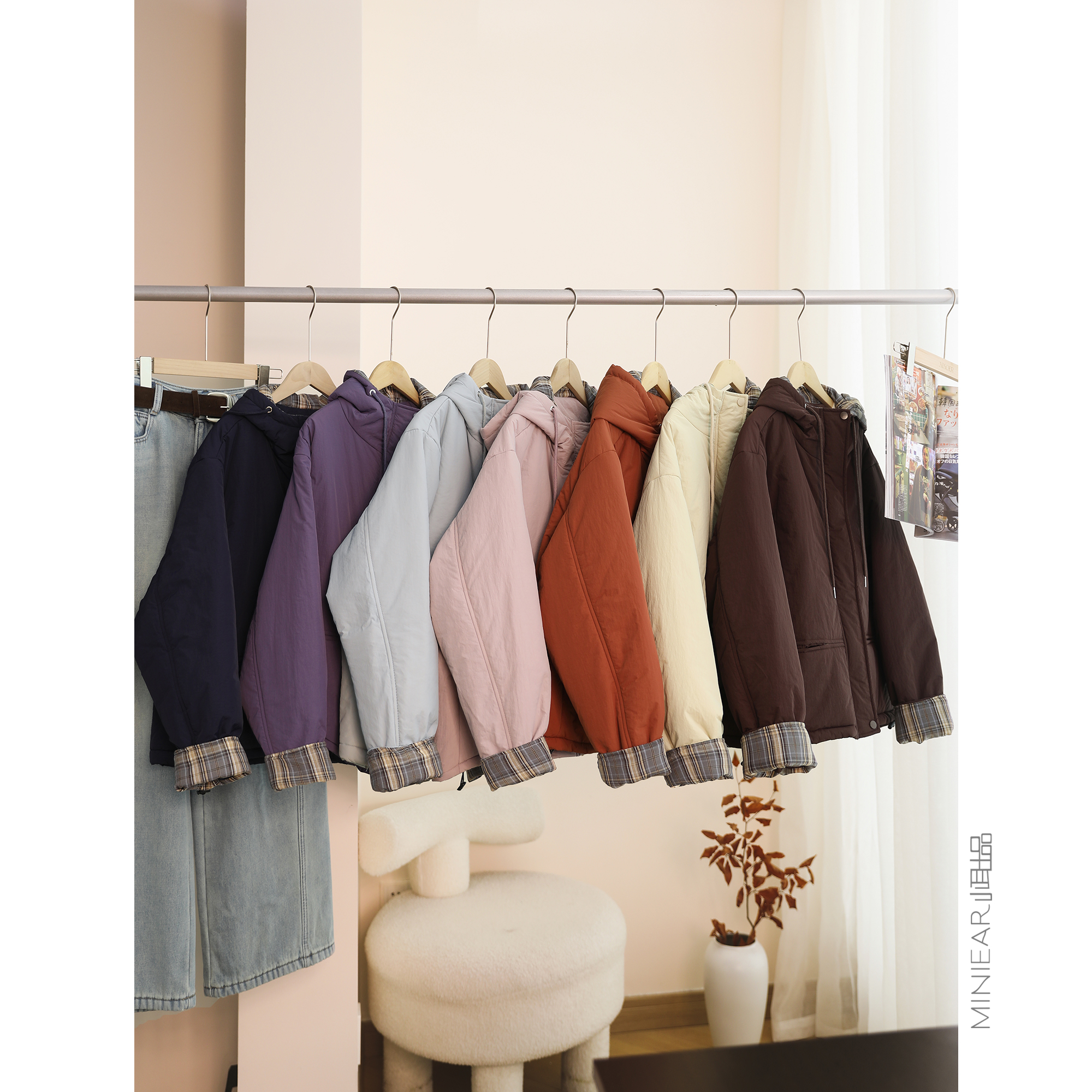 宽松百搭显瘦保暖棉服外套