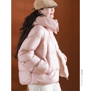 重磅 时尚 热绒服 加厚夹棉 连帽保暖外套 含羊绒羊毛 小耳出品