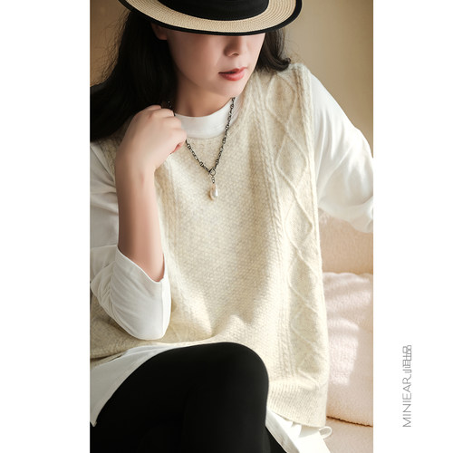 羊毛气质秋冬百搭马夹复古