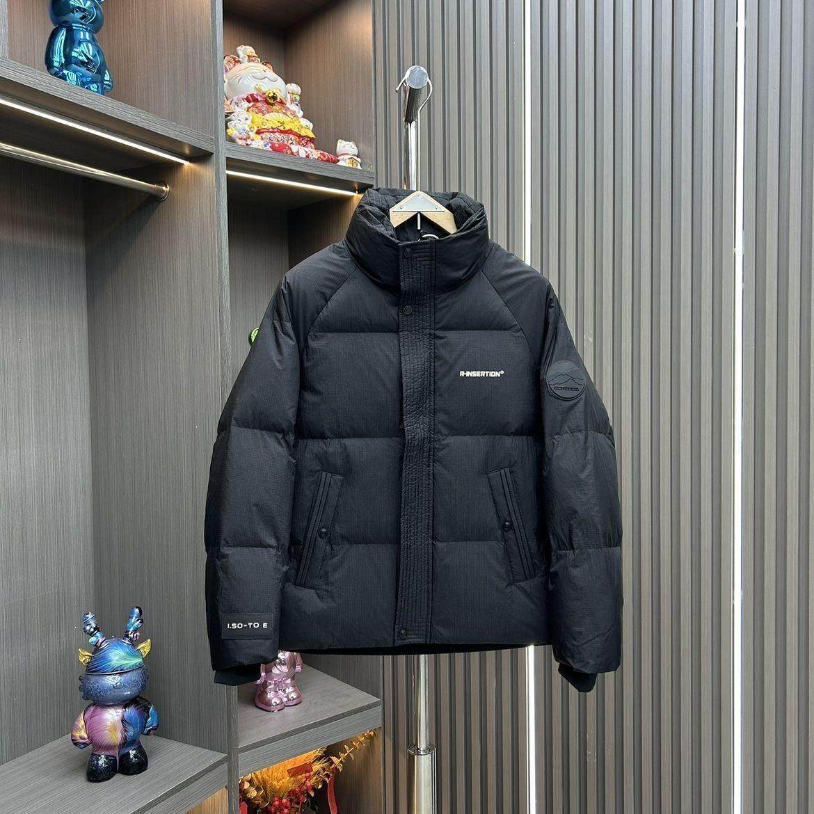 羽绒服男士冬季2024新款潮流加厚保暖休闲立领高级感男装冬装外套