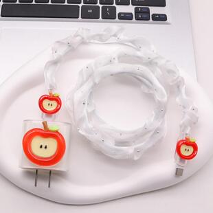 适用苹果16数据线保护套15promax充电器14绕线器ipad快充13防折断