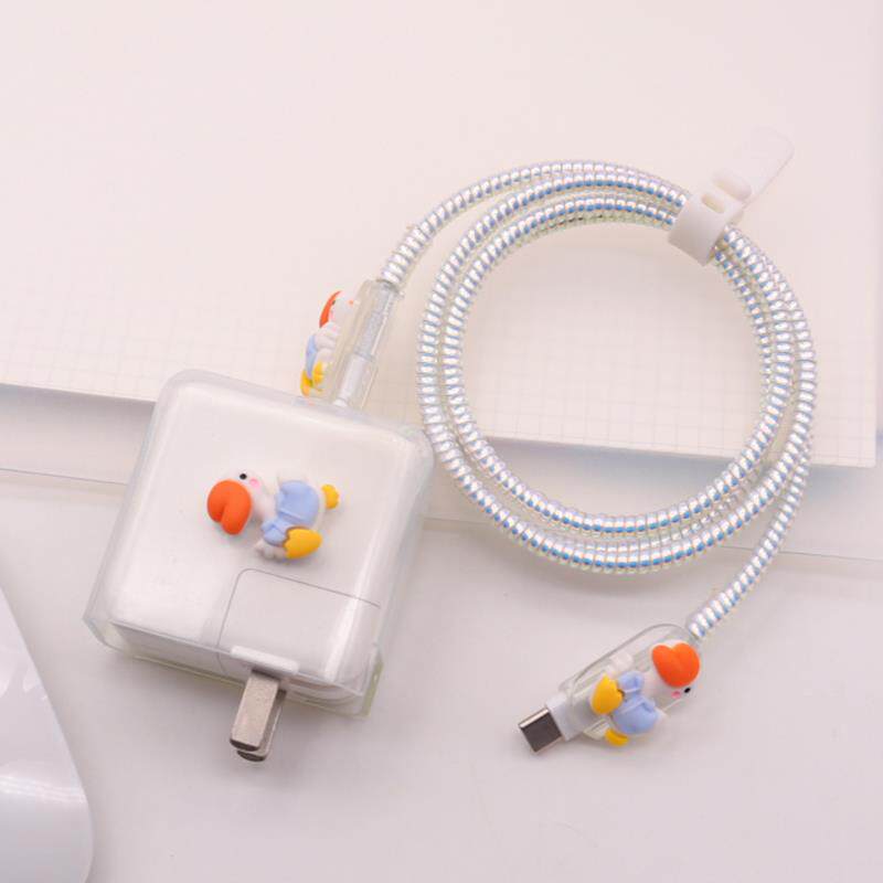 适用苹果30W充电器保护套16Pro数据线保护套15max快充电线缠绕绳