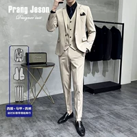 Тонкий хаки жилет, штаны, рубашка, галстук, галстук-бабочка