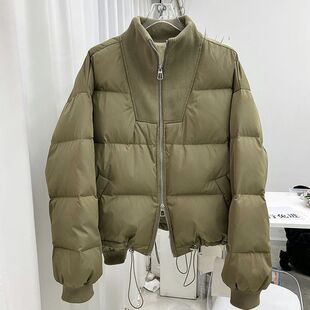 韩国东大门短款棉服女年新款宽松显瘦加厚拼接外套