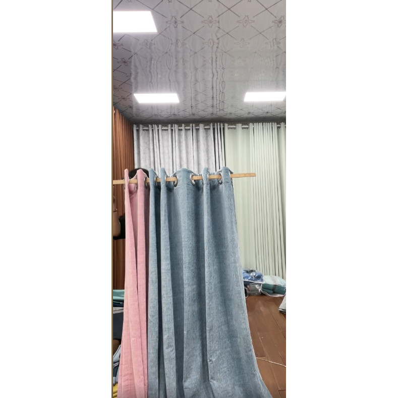 蓝粉色 双面雪尼尔  宽2.5米*2片 高2.78米  打孔韩褶  遮光80-85,居家布艺,定制窗帘,淘宝优惠券,粉丝福利购,淘宝优惠卷