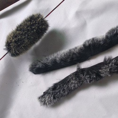 美猎弓弓弦毛球减震用香蒲獭兔毛