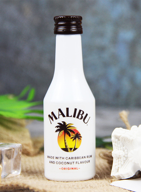 MALIBU 马利宝椰子朗姆酒迷你小酒版 英国进口小瓶洋酒 50ml