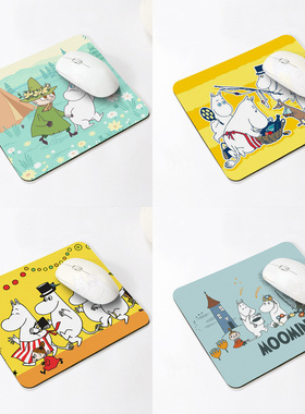 可爱卡通河马亚美史力奇印花鼠标垫办公游戏电脑桌面垫杯垫滑鼠垫