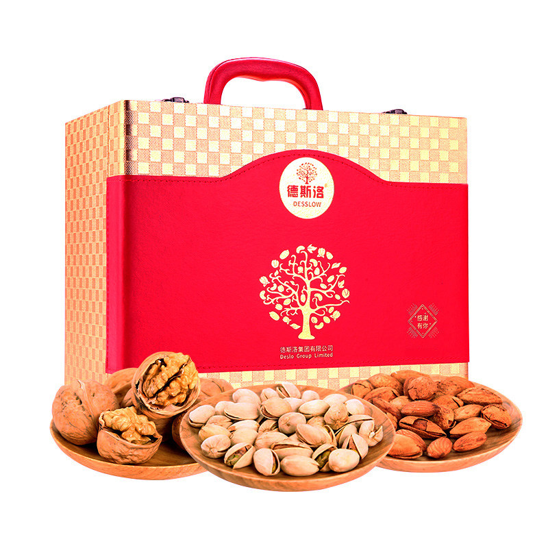 德斯洛坚果礼盒尊享盛宴开心果碧根果干果炒货年货礼包春节送礼,零食/坚果/特产,坚果礼盒,淘宝优惠券,粉丝福利购,淘宝优惠卷