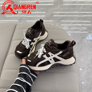 2025冬季 女德训鞋 新款 时尚 国潮强人女鞋 百搭女棉鞋 加绒保暖休闲鞋