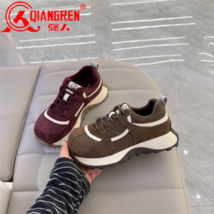 德训鞋 新款 厚底时尚 保暖休闲鞋 3515强人女鞋 女棉鞋 加绒2025冬季