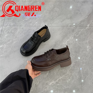 英伦风乐福鞋 女款 女2025秋季 新款 3515强人女鞋 女单鞋 休闲小皮鞋