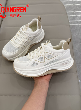 3515强人女鞋网面鞋女透气厚底运动休闲鞋女轻便2026夏季新款41