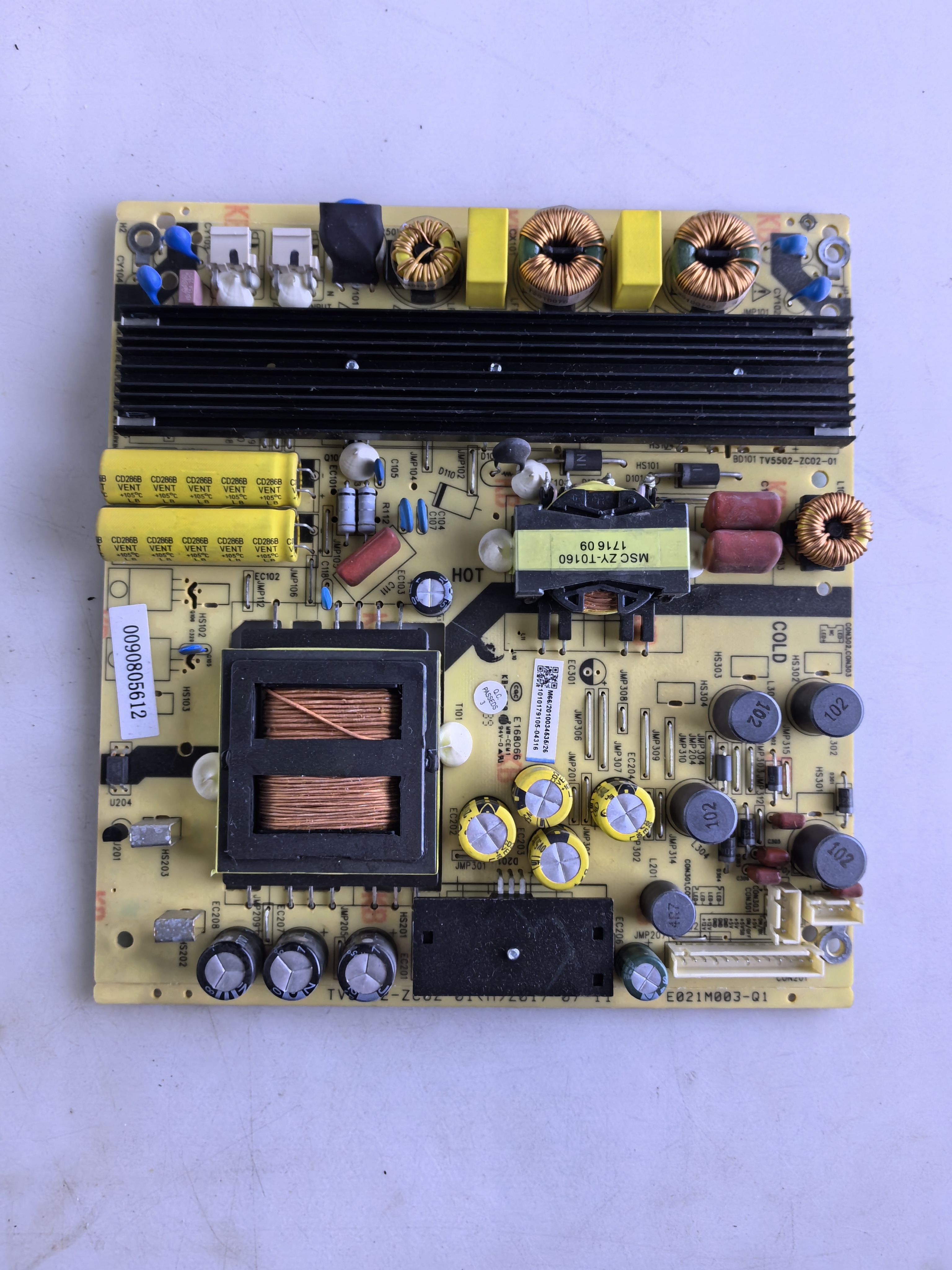 海尔LS55H610N LU55K82电源板TV5502-ZC02-01