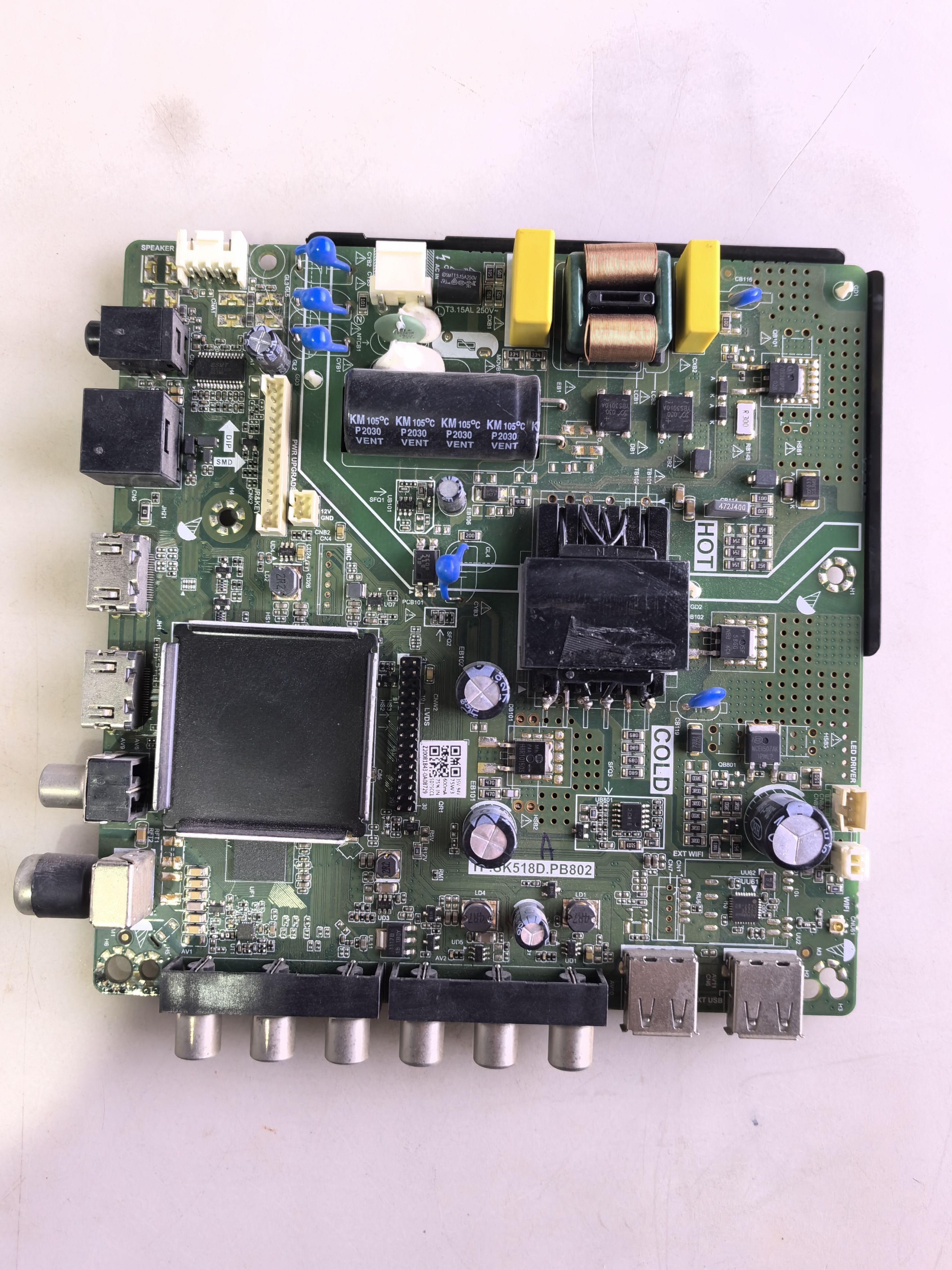 电视三合一主板TP.SK518D.PB802液晶电视机主板600MA