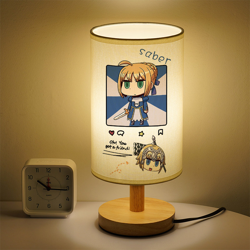 其他布卧室简约木暖光小夜灯