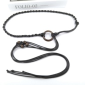 新款 饰皮带 手工编织腰带民族风木扣木珠蜡绳波西米亚风配连衣裙装