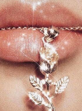 BONNIE定制欧美玫瑰金色项链