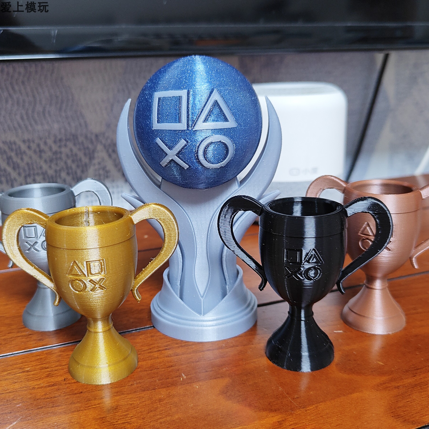 SONY PSN PS5白金杯周边模型ps5金银铜隐藏小奖杯实物道具通用