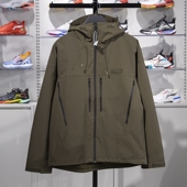 李宁运动风衣2024冬季 CROSS男子防泼水宽松连帽外套AEMU009 新款