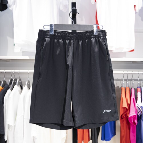 李宁男子短裤速干运动裤