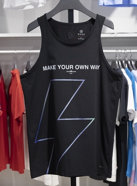 李宁运动背心2023秋季韦德系列男子速干透气宽松无袖T恤AVST089