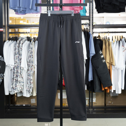 李宁直筒男子保暖加绒卫裤