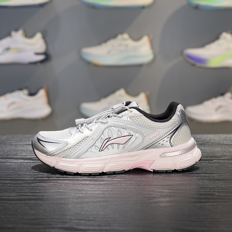 李宁儿童休闲鞋2025秋新款方舟V5男女大童减震回弹运动鞋YKCV096