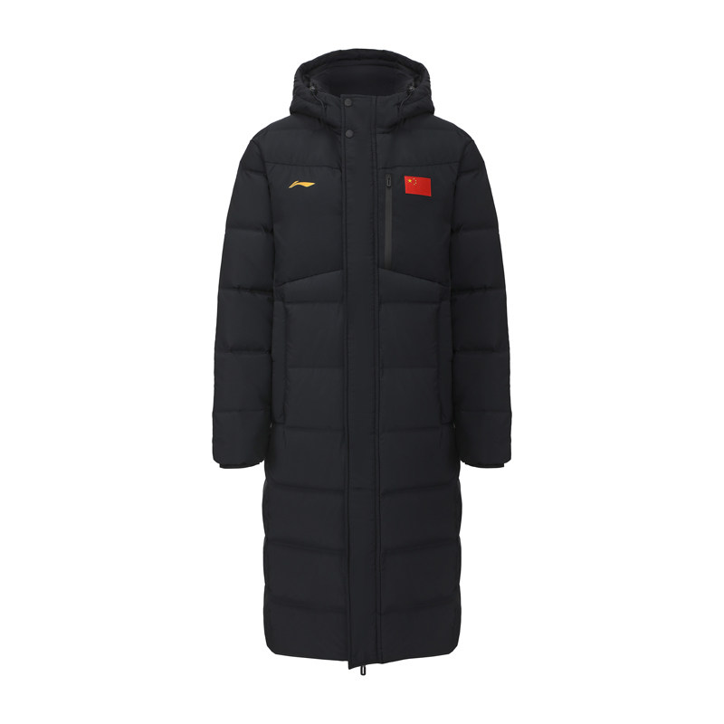 李宁国旗款长款羽绒服男子2025冬季新款鸭绒保暖连帽外套AYMV791,运动服/休闲服装,运动羽绒服,淘宝优惠券,粉丝福利购,淘宝优惠卷