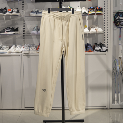 李宁束脚男子透气宽松卫裤