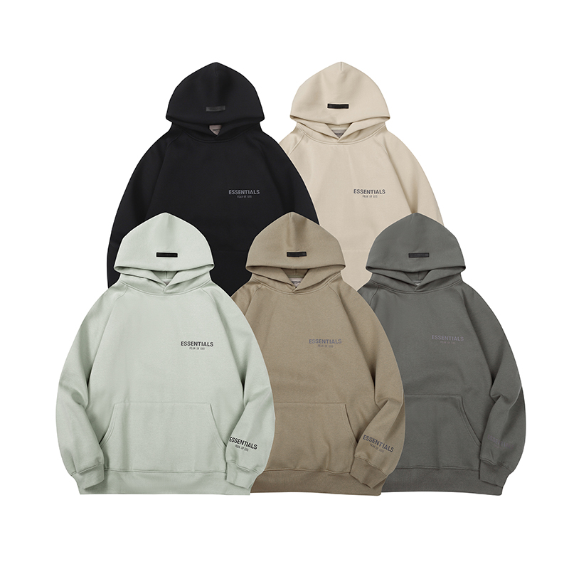 Item Thumbnail for FEAR FOG OF GOD Essentials new small letter solid color men's and women's loose hoodie sweater winter