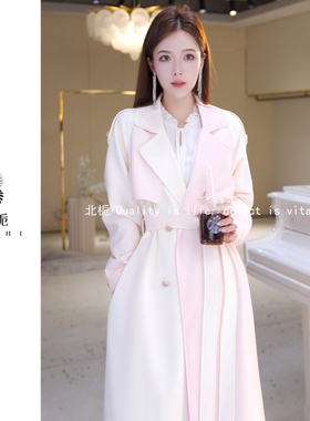 【北栀】渐变色风衣+渐变色连衣裙815065+815066