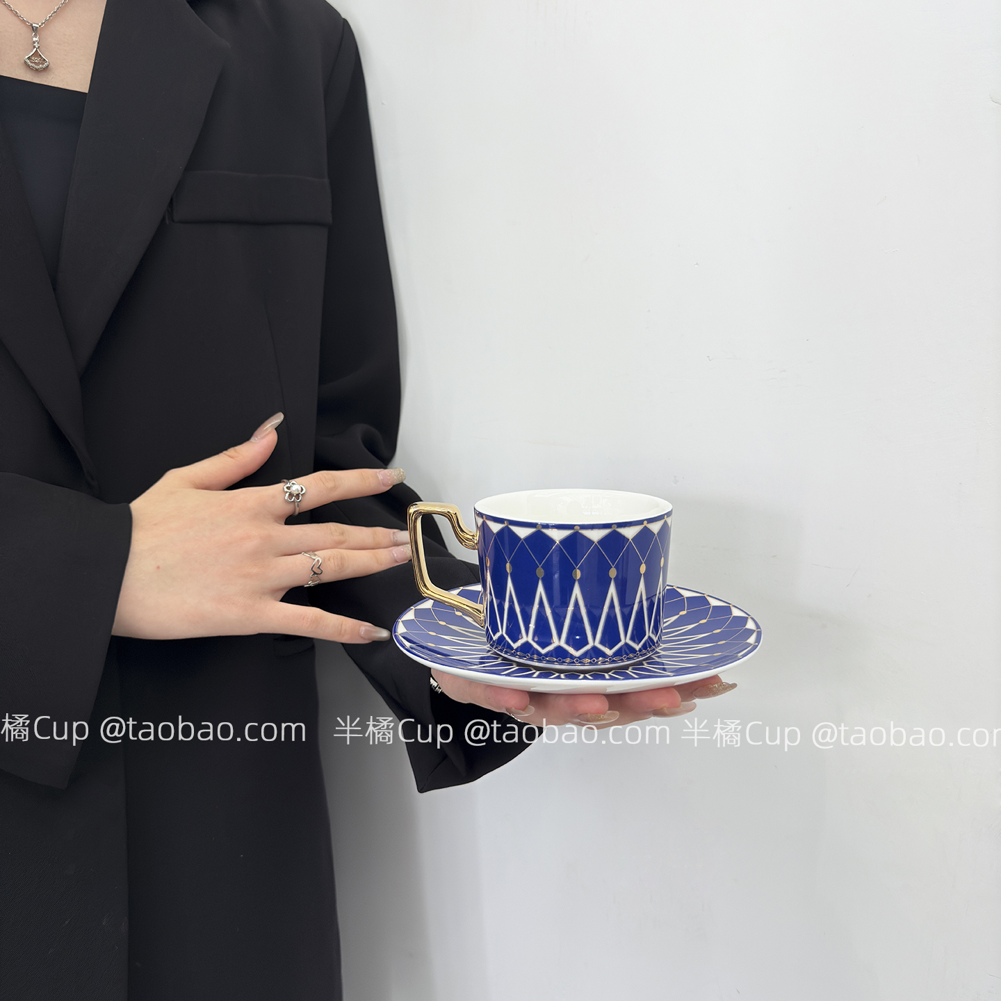 半橘Cup高级感英式咖啡杯套装