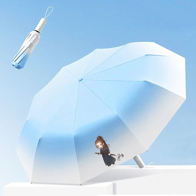 大奉打更人周边许七安王鹤棣田曦薇晴雨两用雨伞全自动防风渐变伞