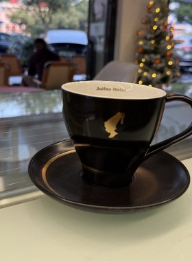 小红帽黑色拿铁杯 260ml 卡布基诺咖啡杯julius meinl