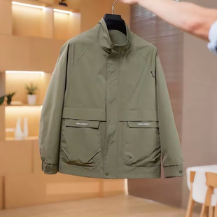 档次简约休闲男外套夹克立领男士休闲外套男装