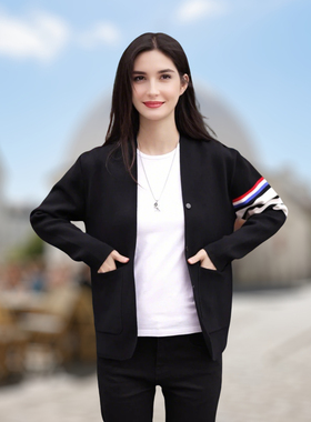 抗起球春秋季潮流百搭开衫毛衣男士简约休闲针织衫外套23808