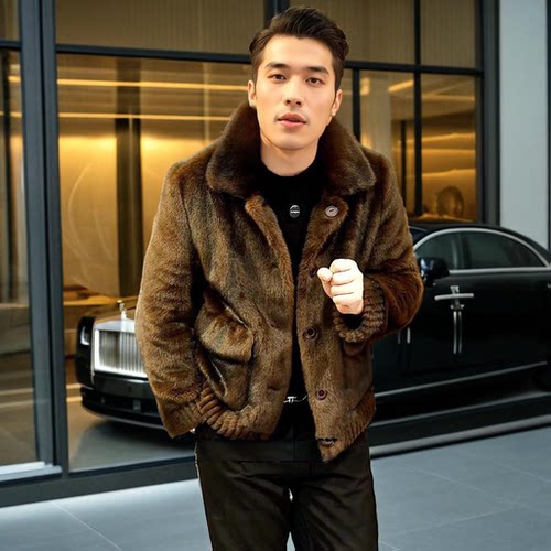 2025新款男冬装皮毛外套