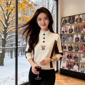 高档立领双面奥粒绒加厚卫衣男秋冬时尚 潮 男装 休闲长袖 T恤打底衫