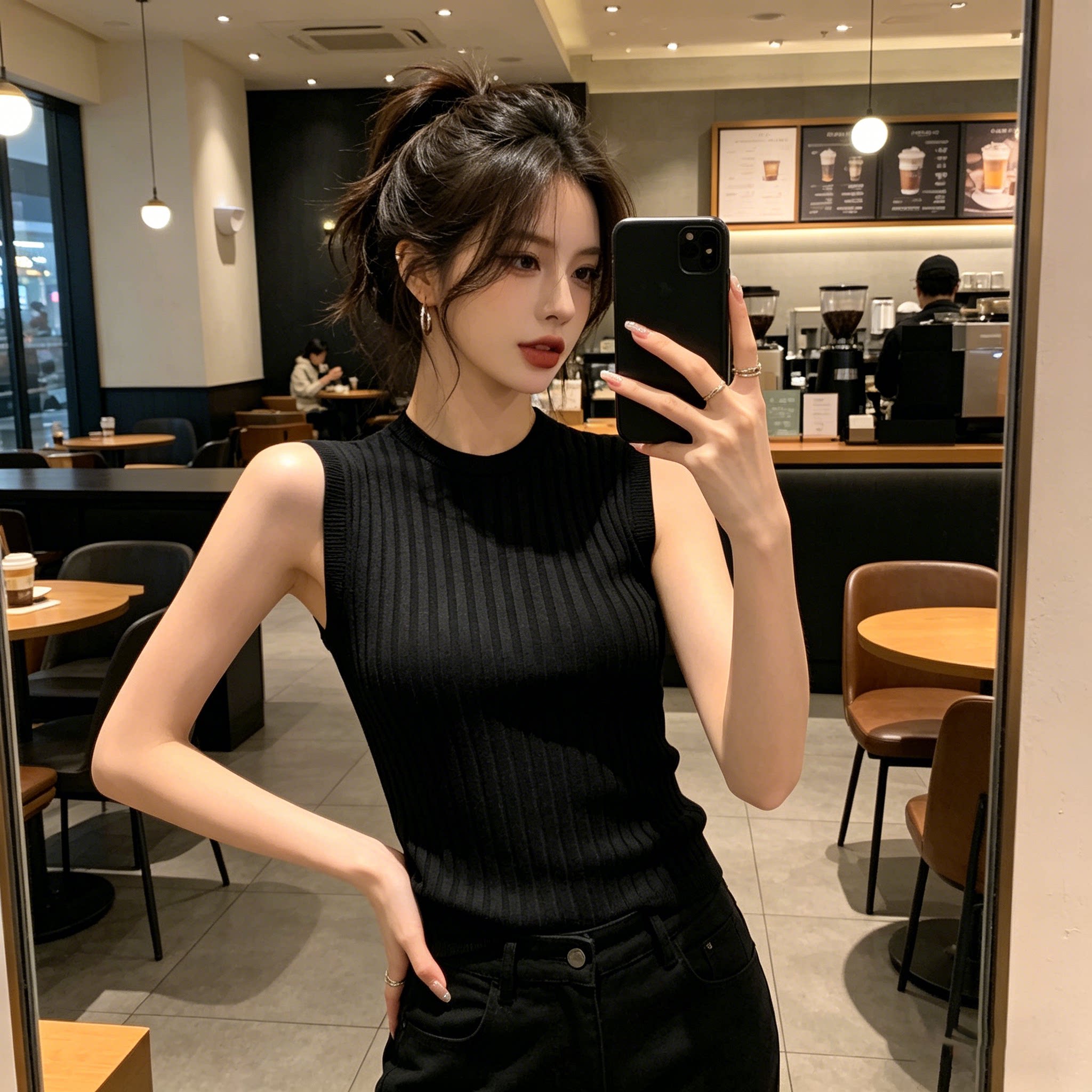 夏季薄款时尚百搭无袖恤男款2026新款马甲夏天舒适背心男女8538图片