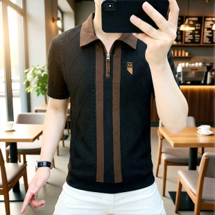 229款 T恤刺绣耐磨百搭重工短袖 男士 2026春季