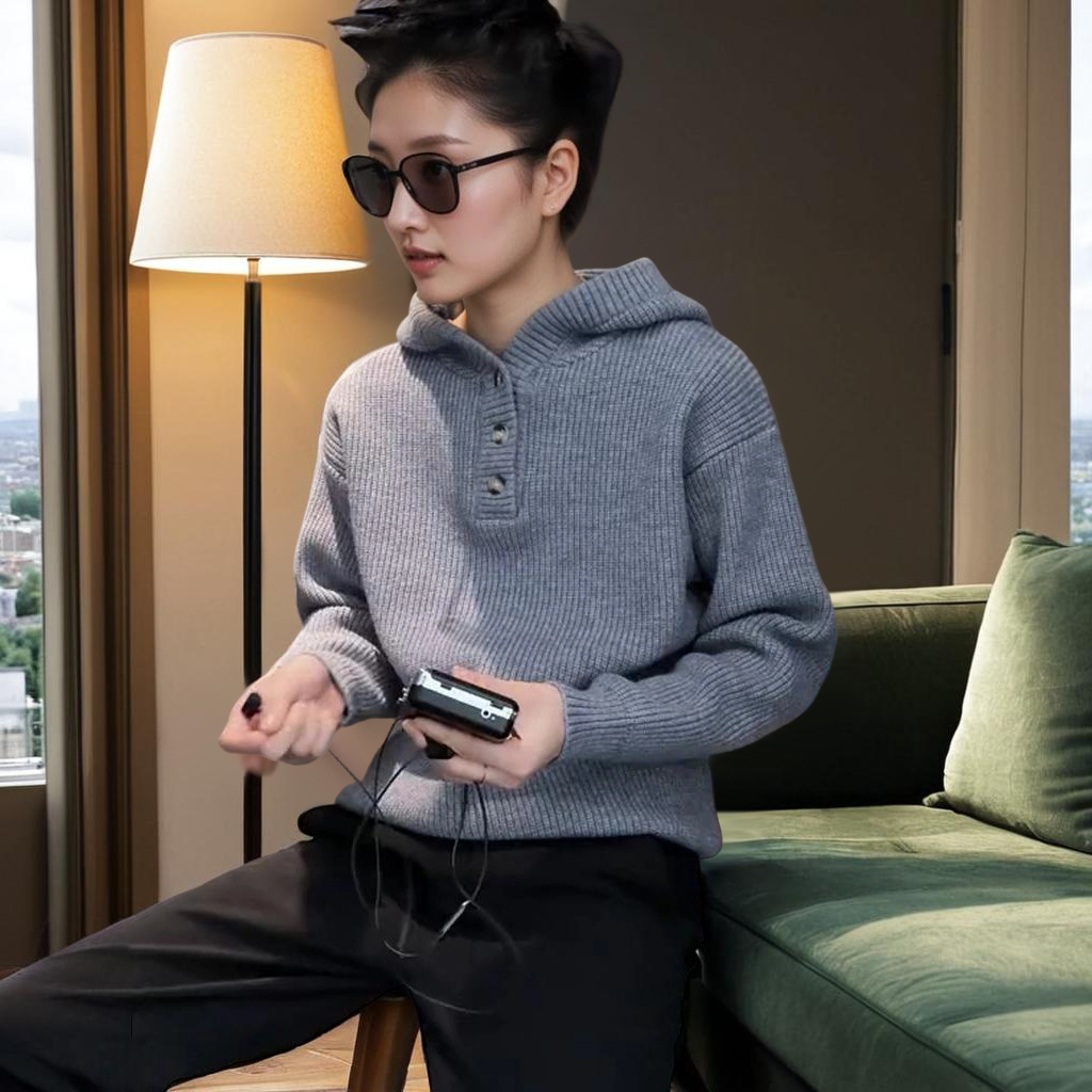 毛衣男款冬季针织衫男装秋季爆款2025新款男式秋冬装衣服连帽外套