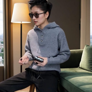 毛衣男款冬季针织衫男装秋季爆款2025新款男式秋冬装衣服连帽外套