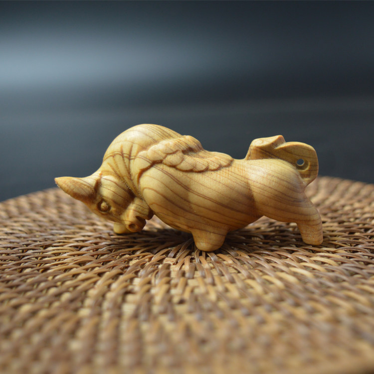 TAIHANG THUJA PI 손 공 RUYI 조롱박 잘게 조각 된 손잡이 조각 선물 수공예품 장식품 바위 노송 나무 조각 건강 관리