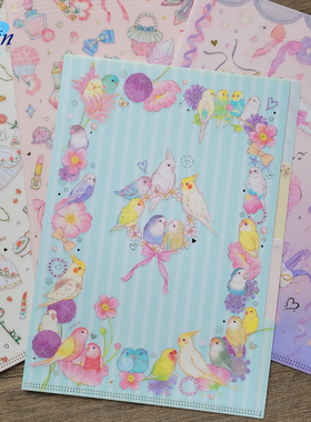 日本clothes pin梦幻芭蕾Takei Miki烫金A4分类索引文件夹L型资料