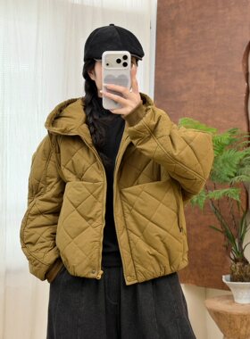 棉服女冬季2026新款短款百搭加厚宽松抽绳中年妈妈休闲小棉袄外套