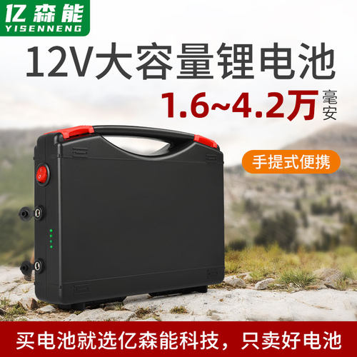 12V大容量锂电池组20ah42AH手提