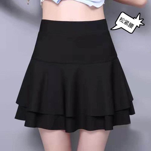 蛋糕裙短裙女2025新款高腰跳舞