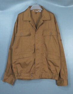 Vintage古着正品中古90s日系日本土黄色纯色简约工装废土夹克外套