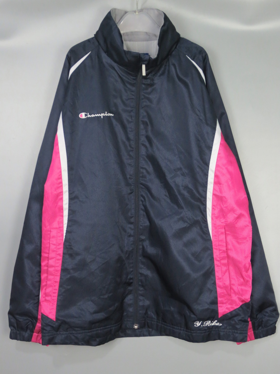 vintage古着粉色运动夹克外套